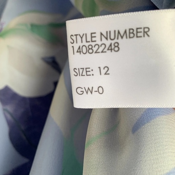 Roman lilac floral chiffon dress size uk 12 *new* - Picture 11 of 12